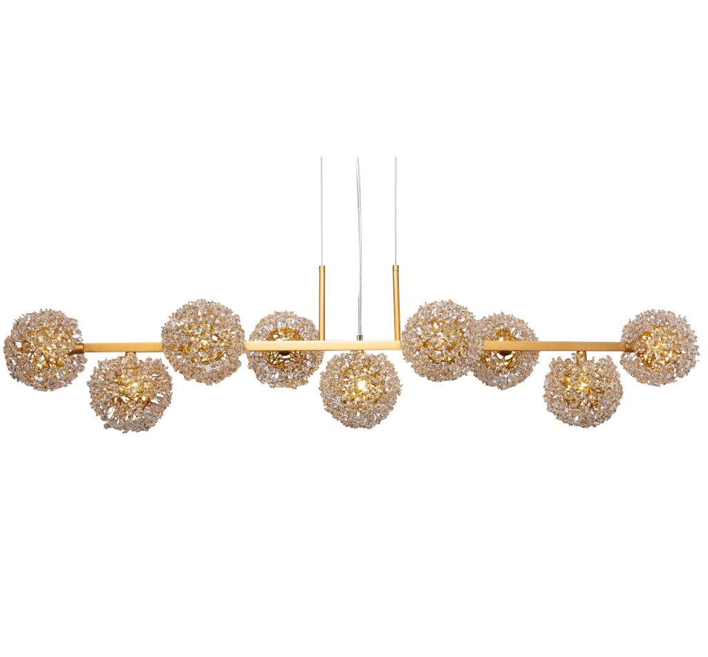 Pendente Ninho Dente de Leão com  9 esferas