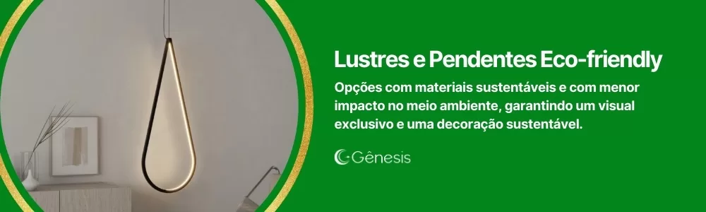 Iluminar e decorar com pendente eco-friendly em sala pequena e moderna.