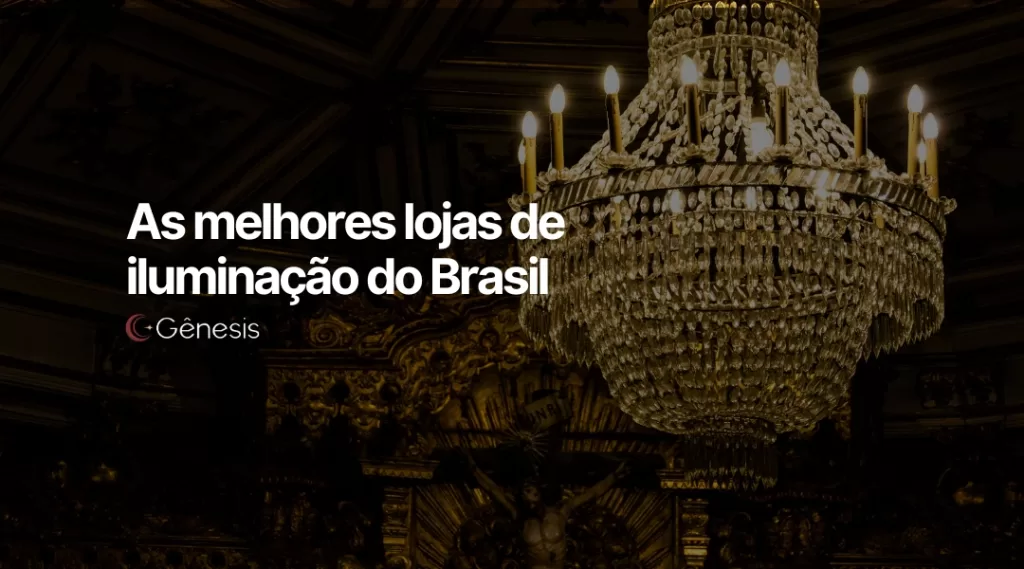 Capa de destaque com o texto 10 melhores lojas de iluminação do Brasil