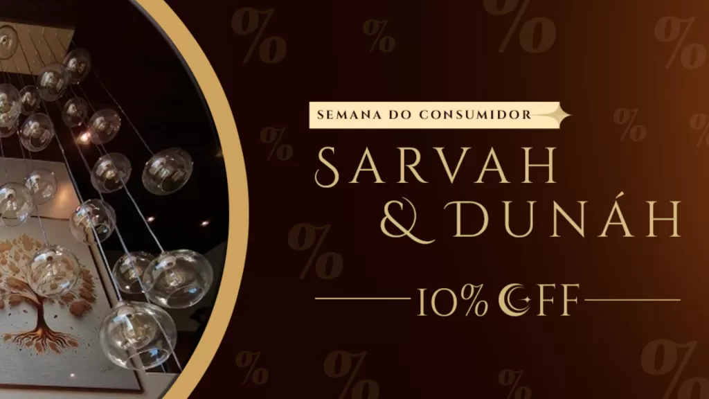 Lustre Sarvah com 10% de desconto na Semana do Consumidor Lustres Gênesis