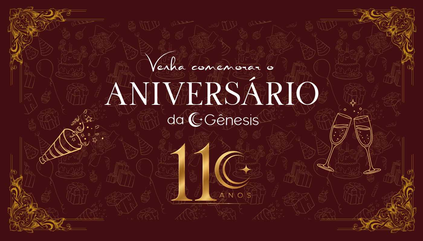 Aniversário de 11 anos da Lustres Gênesis: venha celebrar conosco!